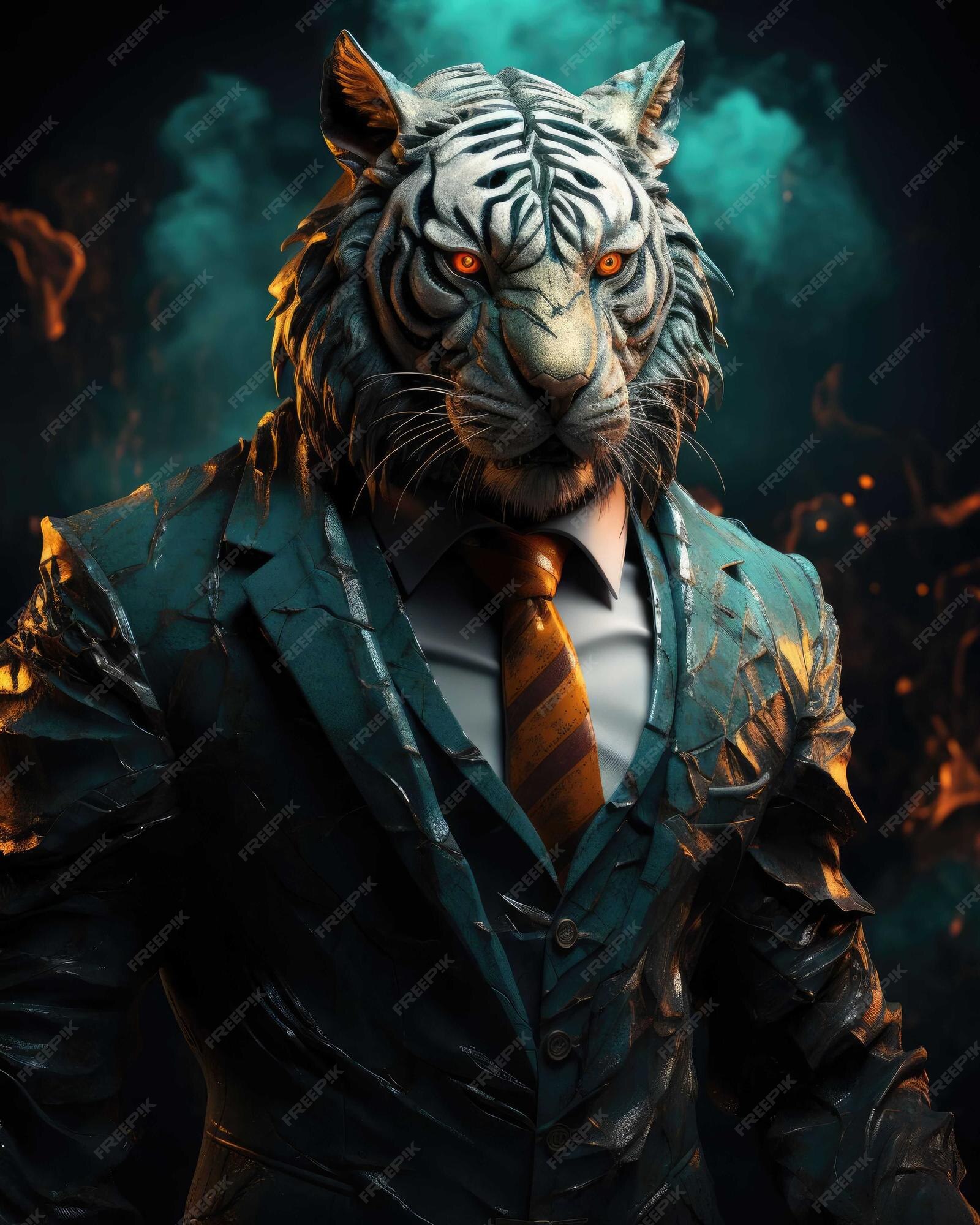 Tigre 3d  Foto Premium