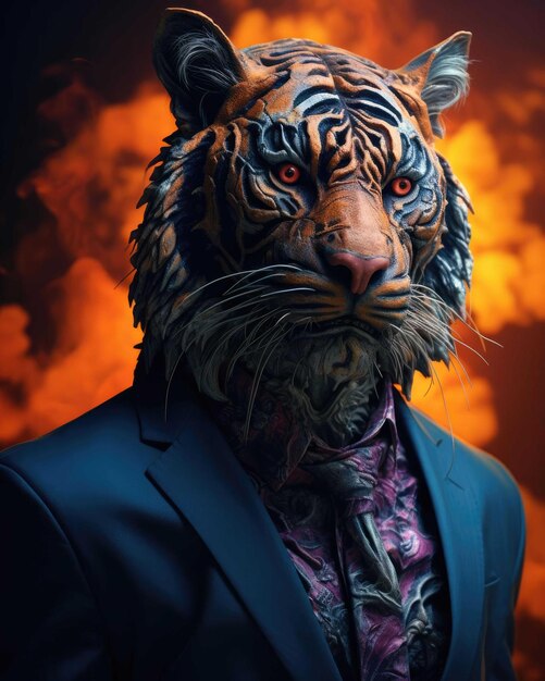 Tigre 3d  Foto Premium