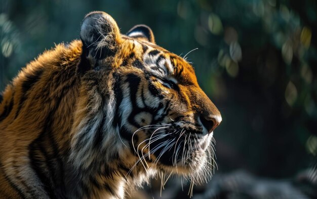 Tigre a preparar-se na selva