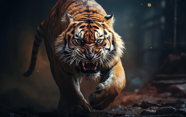 Tigre aislado