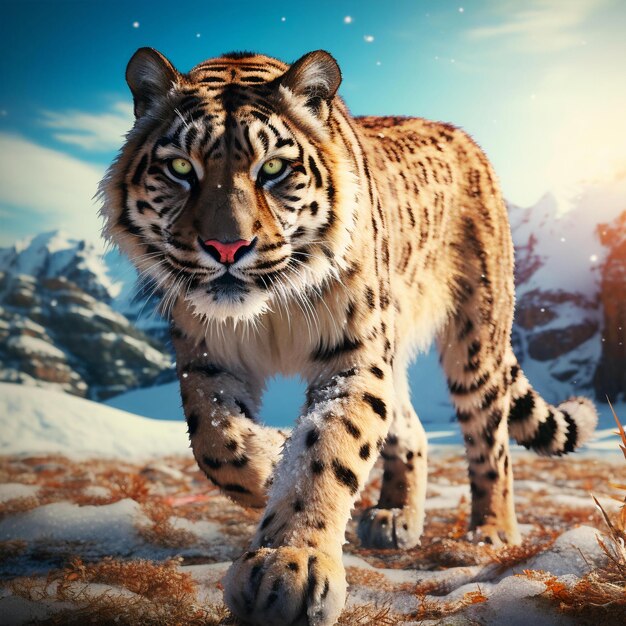 tigre de inverno