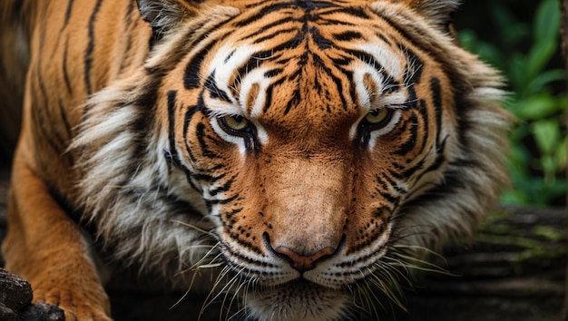 Foto tigre em close-up