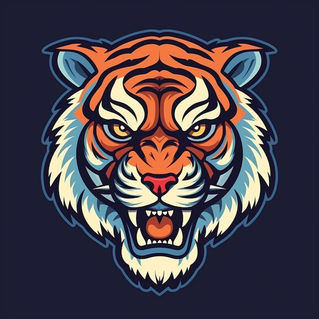 Tigre feroz na natureza