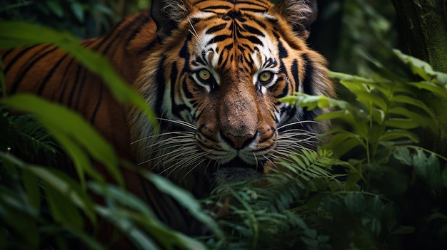 un tigre en la jungla