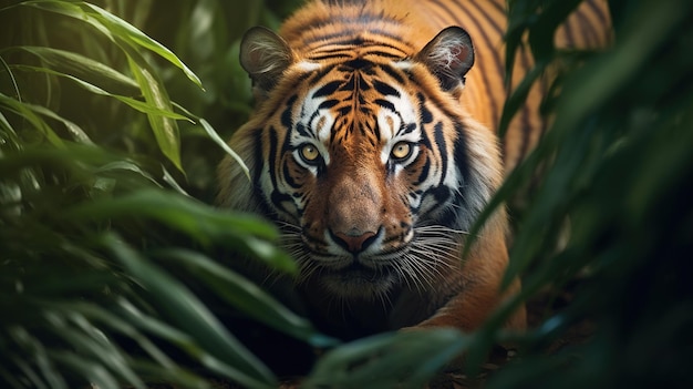 un tigre en la jungla