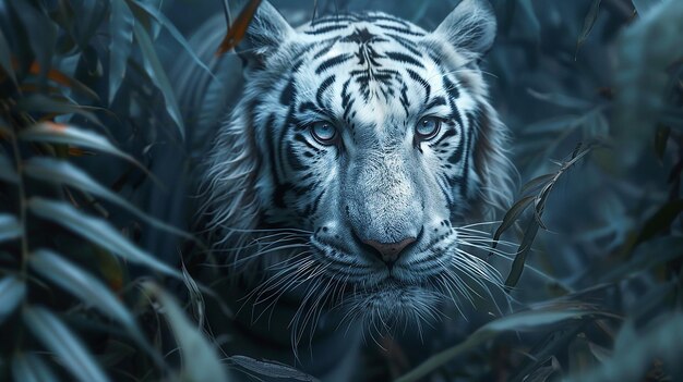 un tigre en la naturaleza por persona