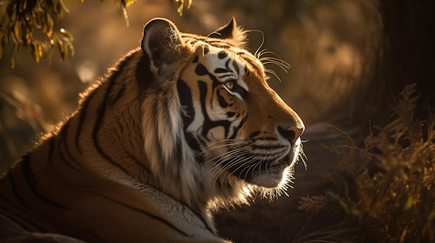 Un tigre en la naturaleza