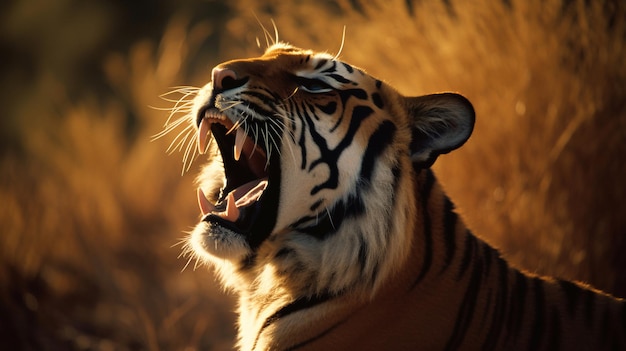 Un tigre en la naturaleza