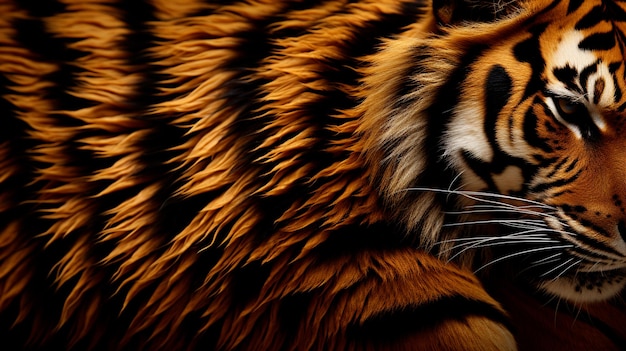 Tigre premium de fundo de textura de elegância encantador e elegante papel de parede artístico
