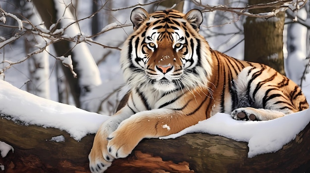 El tigre siberiano en la naturaleza