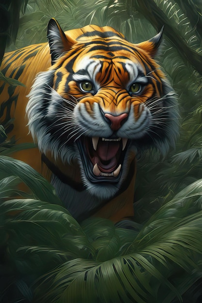 El tigre de Sumatra el majestuoso gato de la selva el pelaje vibrante la belleza salvaje