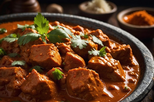 Tikka Masala com curry rústico