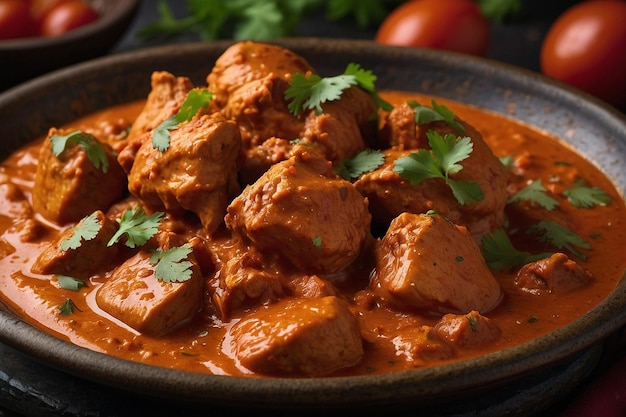 Foto tikka masala de frango com sabor