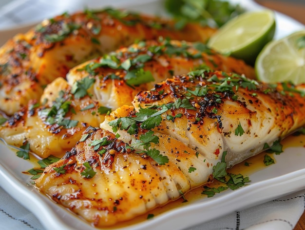 TILAPIA de gengibre assado