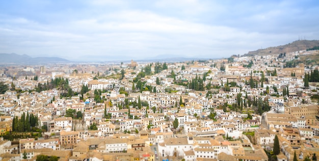 Tilt Shift Granada Spanien