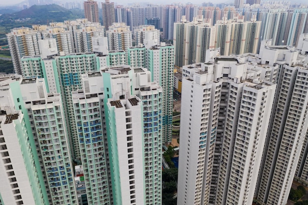 Tin Shui Wai, Hongkong, 26. August 2018: - Wohnhaus in Hongkong