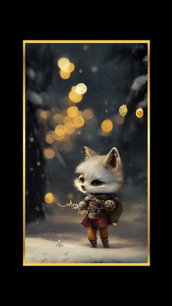 Tinny white fox edição de inverno