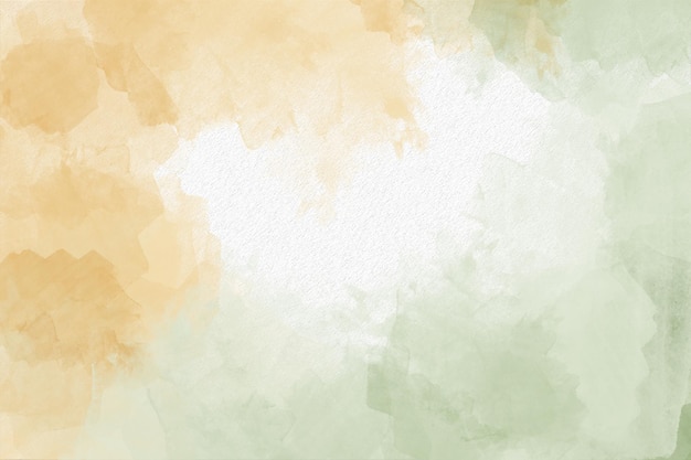 Tinta de acuarela amarilla y verde fondo abstracto textura abstracta de oliva trazas de pincel