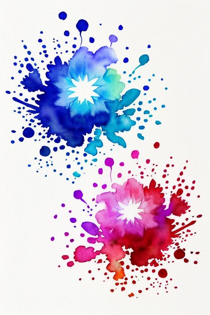 Foto tinta de acuarela china estilo colorido creativo arte abstracto fondo de pantalla tinta de salpicadura