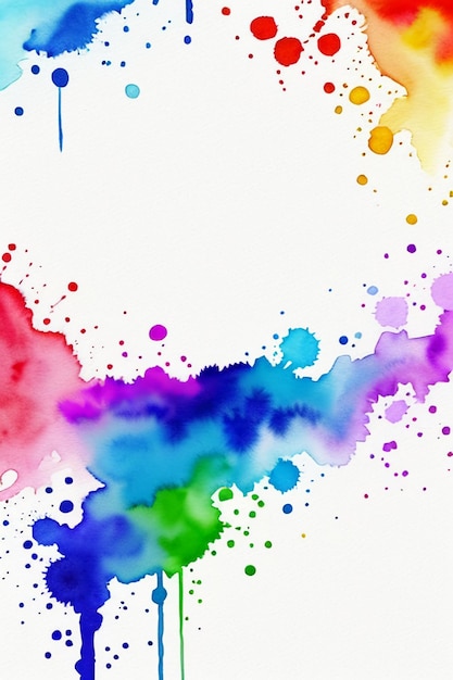 Foto tinta de acuarela china estilo colorido creativo arte abstracto fondo de pantalla tinta de salpicadura