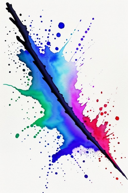 Tinta de acuarela china estilo colorido creativo arte abstracto fondo de pantalla tinta de salpicadura