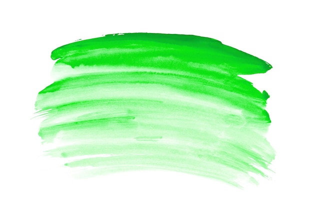Foto tinta aquarela verde isolada no fundo branco bandeira aquarela verde