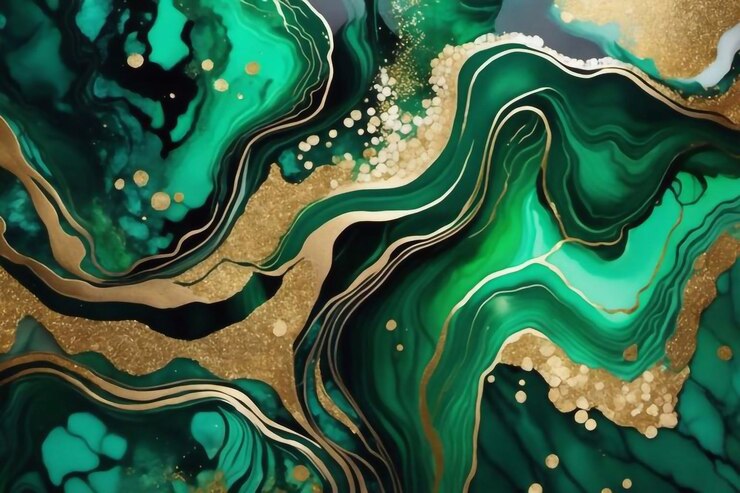 Tinta colorida de álcool de arco-íris Pintura em aquarela pintada à mão fundo de textura dourada