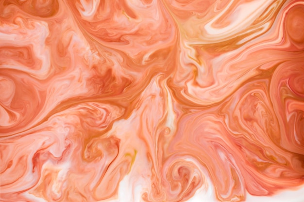 Tinta colorida fluindo e misturando na imagem de fundo de textura de leite