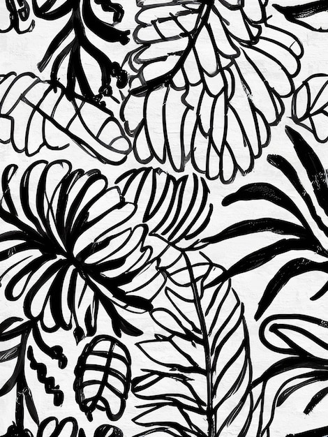 Tinta floral retro Flores Ilustración Arte botánico Mercado de flores imprimible Póster