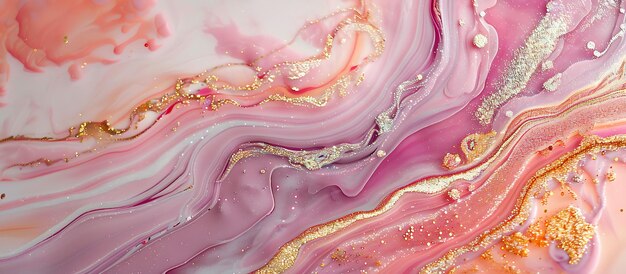 La tinta de mármol reluciente con brillo