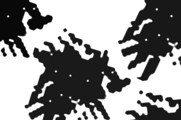 tinta negra sobre un fondo blanco con tinta negra