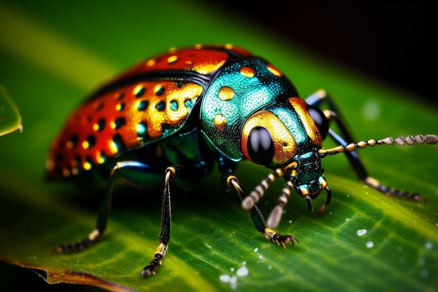 Tiny Marvels Macro Insecto Primer plano IA generativa