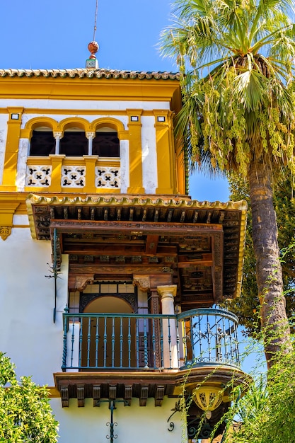 Una típica villa española en Sevilla, España.