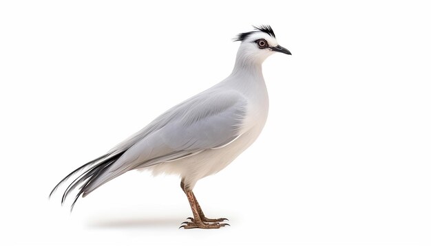 Foto un tipo de elevación de aves sentadas vista lateral