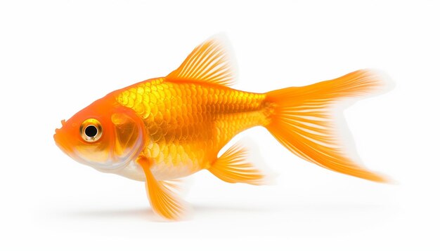 Un tipo de elevación del pez dorado vista lateral