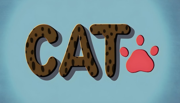 tipografía de gato