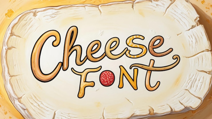 Foto tipografía lúdica para diseños temáticos de alimentos y creaciones culinarias