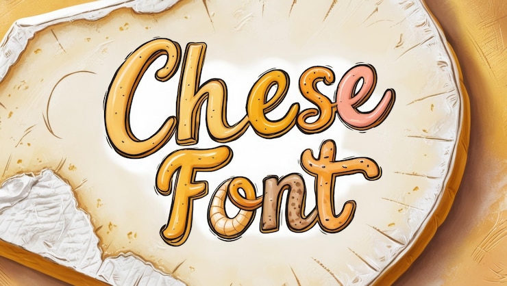 Foto tipografía lúdica para diseños temáticos de alimentos y creaciones culinarias