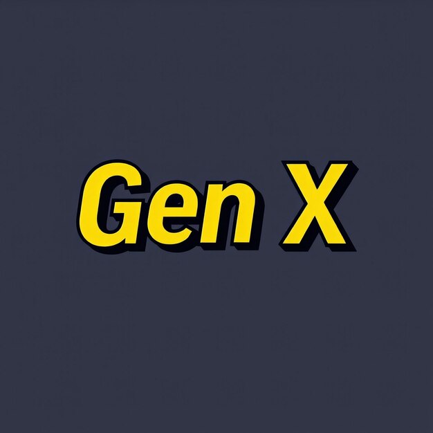 Tipografía minimalista de la Generación X Diseño pragmático escéptico
