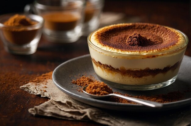 Foto tiramisu crme brle (em inglês)