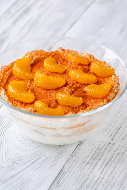 Tiramisu de laranja mandarim