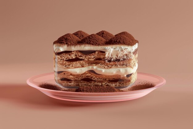 Tiramisu en el fondo