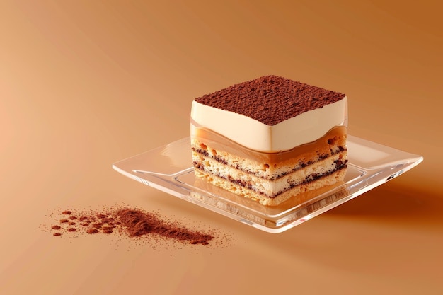 Tiramisu en el fondo