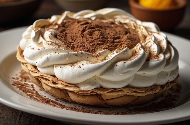 Tiramisu-Meringue-Nest