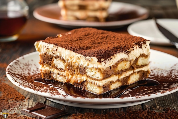 Tiramisu mit Schokoladensirup