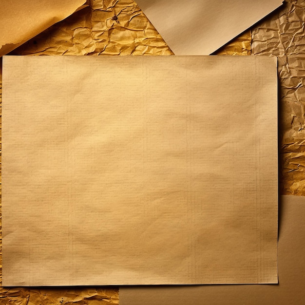 Foto tiras de papel kraft adhesivo con textura rasgada