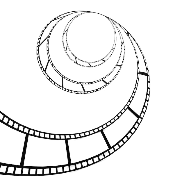 Las tiras de película retorcidas