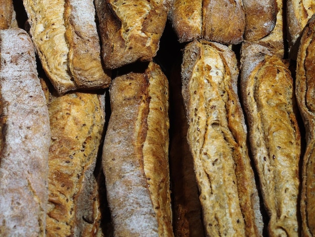 Un tiro completo de pan.