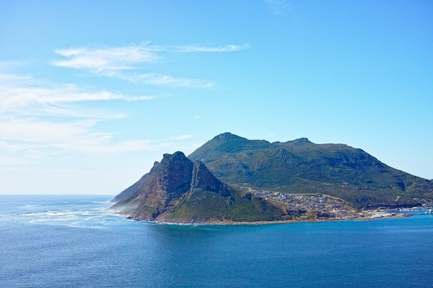 Tiro de beleza sul-africano das montanhas da cidade do cabo