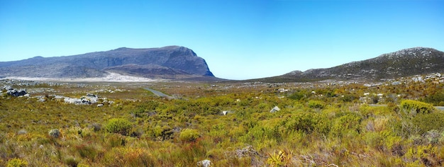 Tiro de beleza sul-africano das montanhas da cidade do cabo